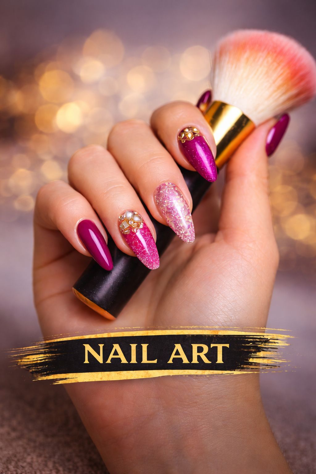 Nail art at Luxe Lash Bar